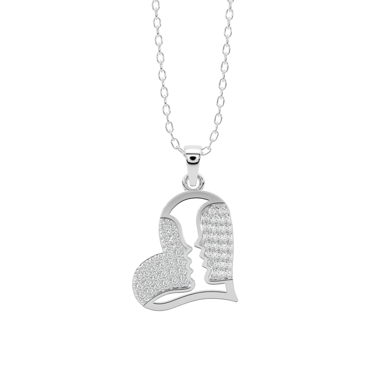 Angel Heart Diamond Pendant